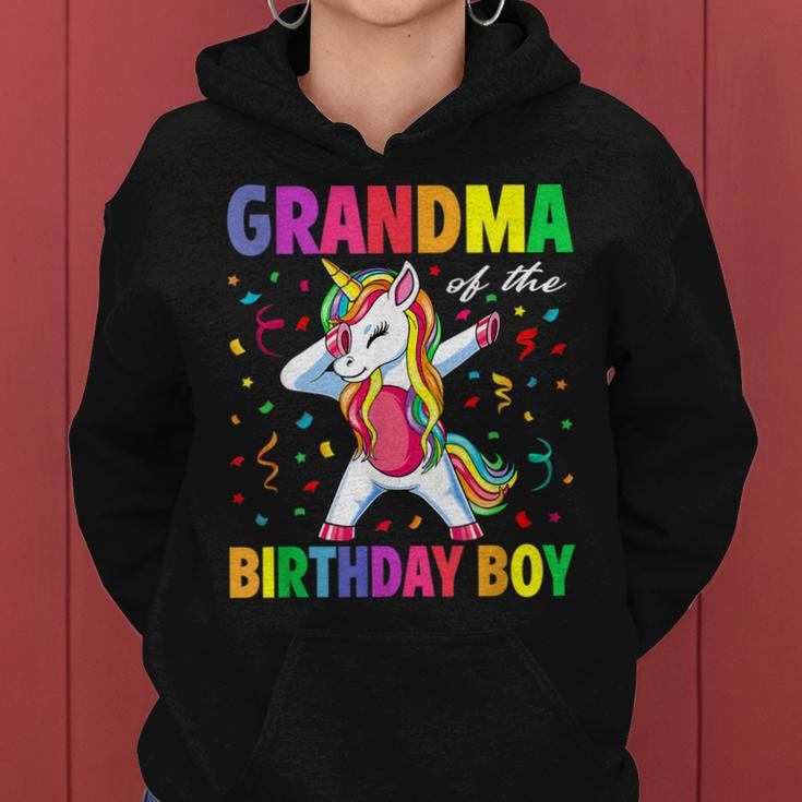 Grandma Of The Birthday Party Gifts Boys Dabbing Unicorn Women Hoodie