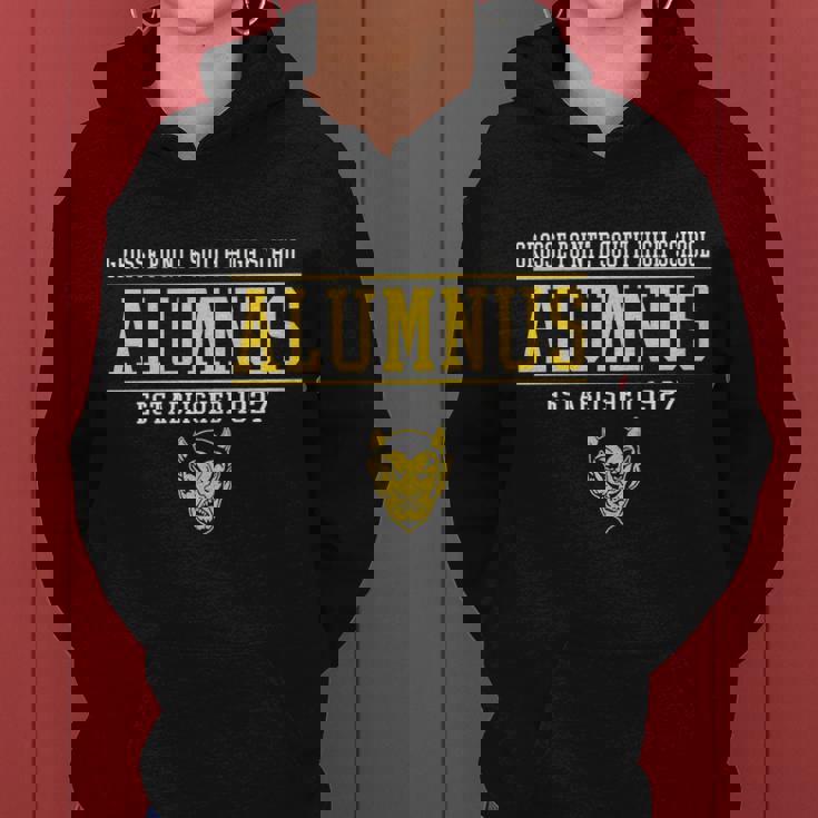 Grosse Pointe South High School Alumnus Women Hoodie Graphic Print Hooded Sweatshirt