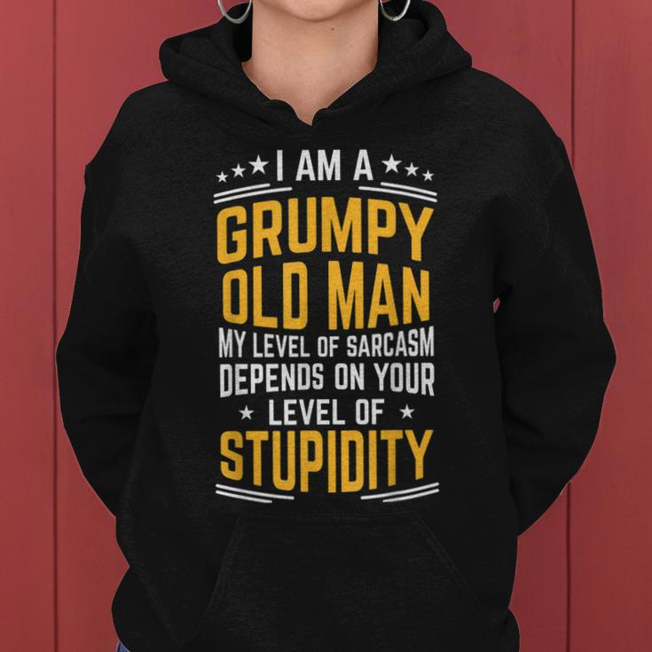 Grumpy Man Gift Grumpy Old Man Sarcastic Fathers Day Women Hoodie
