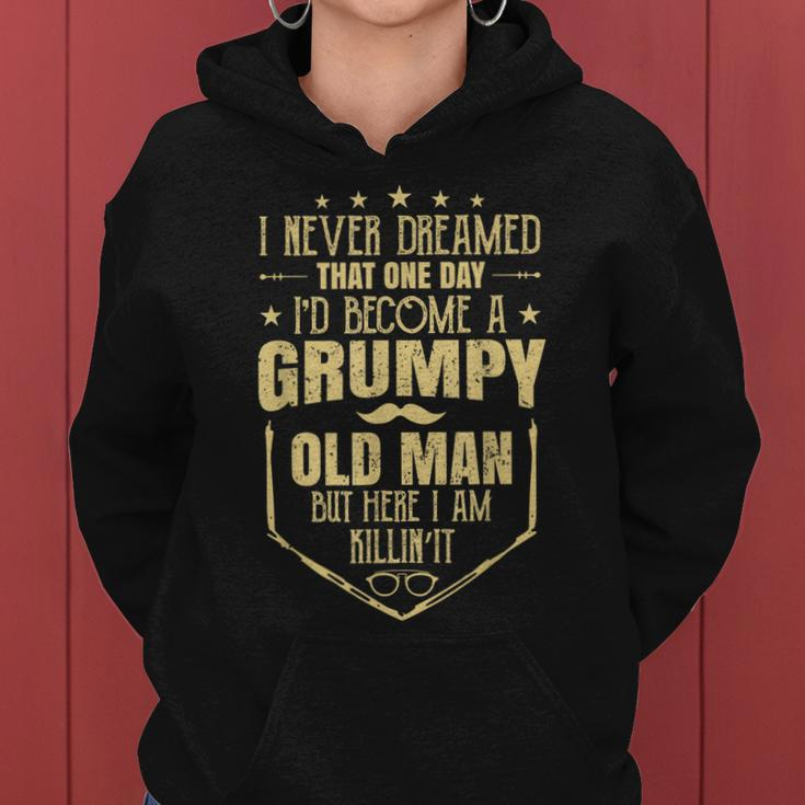 Grumpy Old Man Fathers Day Gift For Men Papa Wife Daughter Women Hoodie
