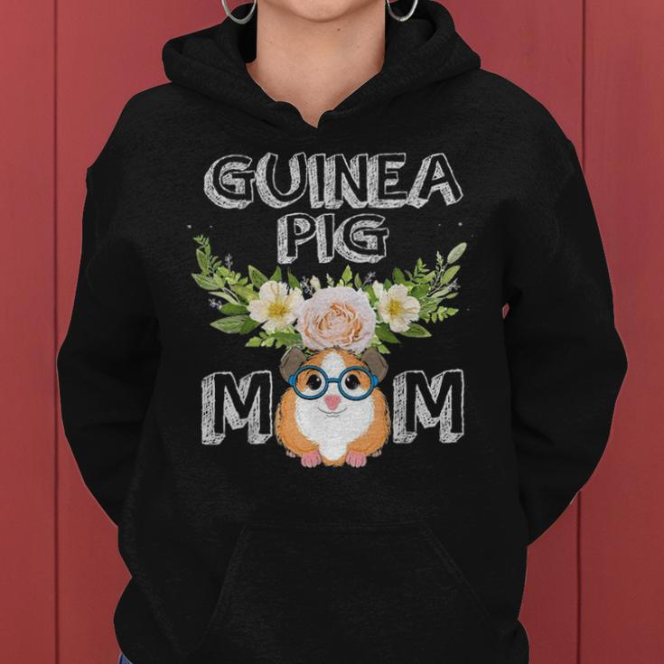Guinea Pig Mom Floral Style Mothers Day Outfit Gift Women Hoodie