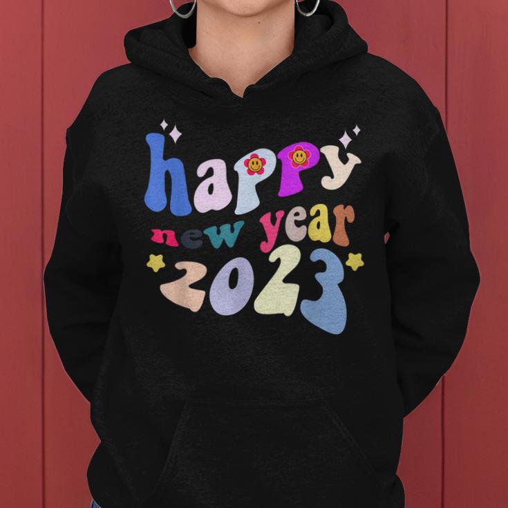 Guten Rutsch Ins Neue Jahr Groovy Fonts 2023 Frauen Hoodie