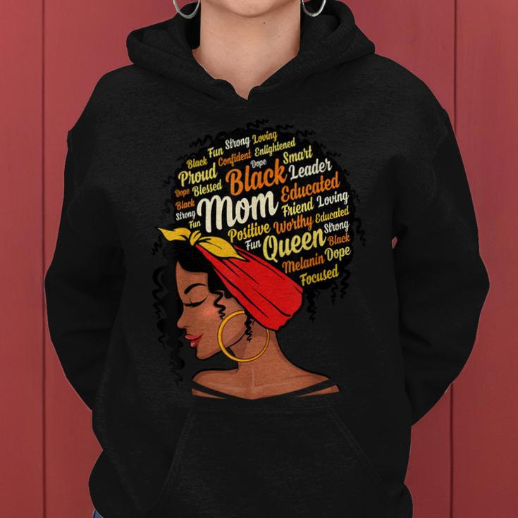 Happy Mother’S Day Black Mom Queen Afro African Mama Women Women Hoodie