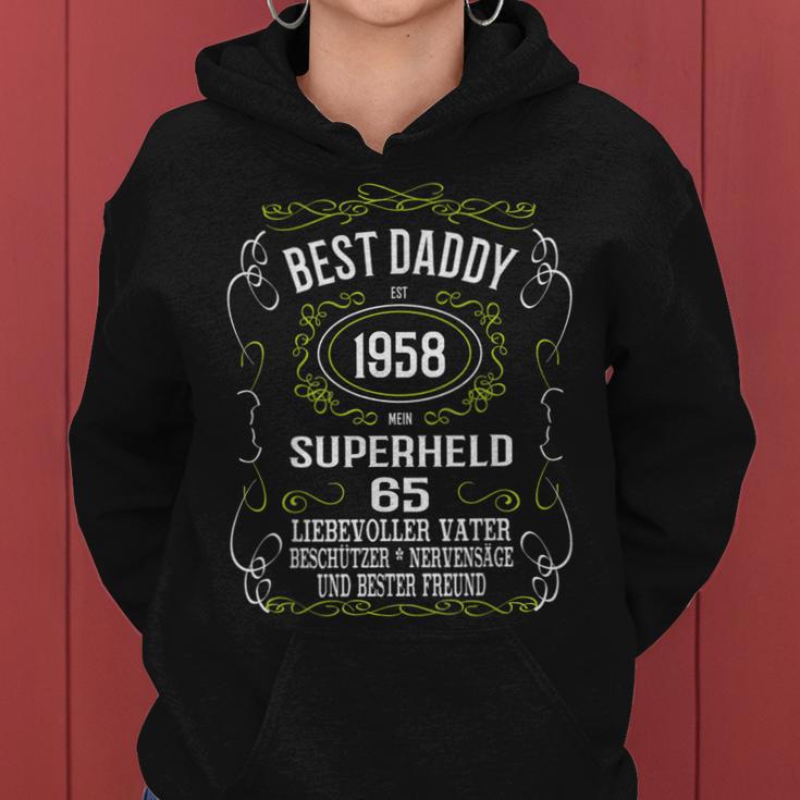 Herren 65 Geburtstag Mann Geschenk Best Daddy Papa Vater 1958 Frauen Hoodie