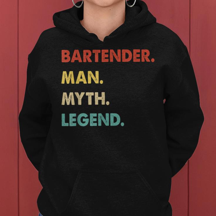 Herren Barkeeper Mann Mythos Legende Frauen Hoodie