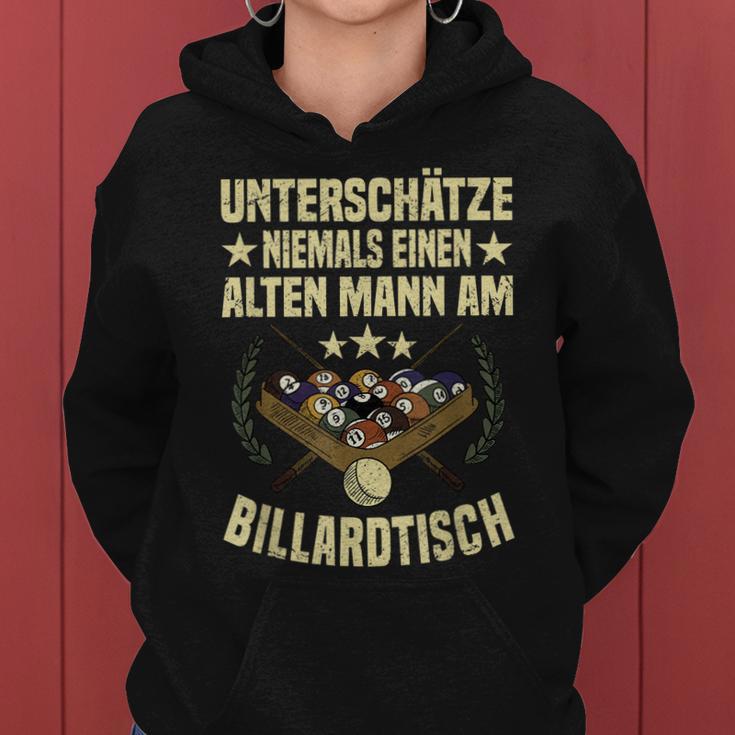 Herren Billard Pool Snooker Opa Rentner Kreide Billardkugel Frauen Hoodie