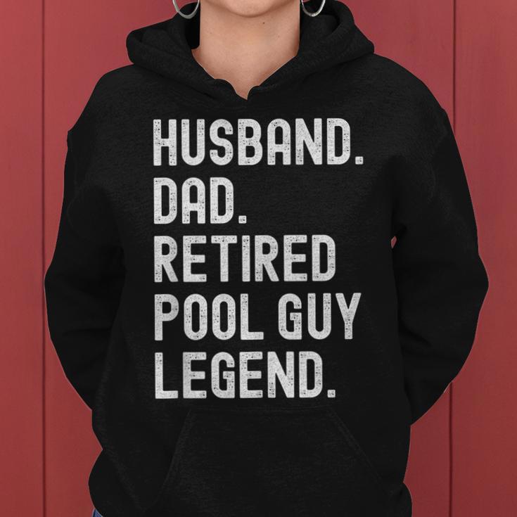 Herren Ehemann Vater Pool Guy Legend Im Ruhestand Frauen Hoodie