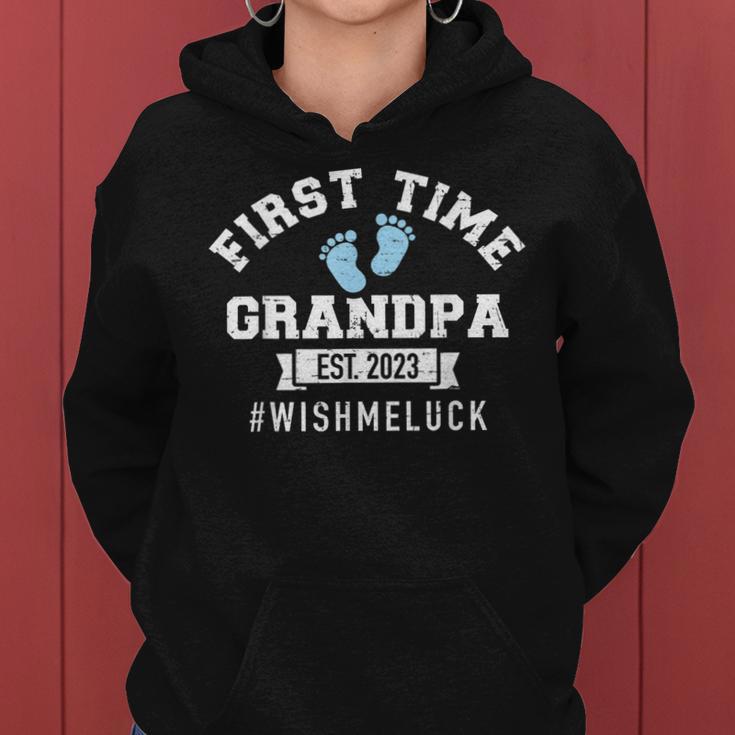 Herren Erster Opa 2023 Wünschen Mir Glück Frauen Hoodie