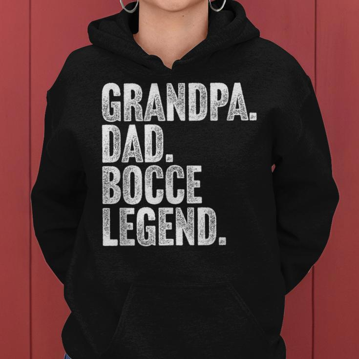 Herren Grandpa Dad Bocce Legend Opa Papa Boccia Legende Frauen Hoodie