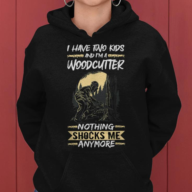 Herren Logger Holzfäller I Have Two And Im A Woodcutter Frauen Hoodie