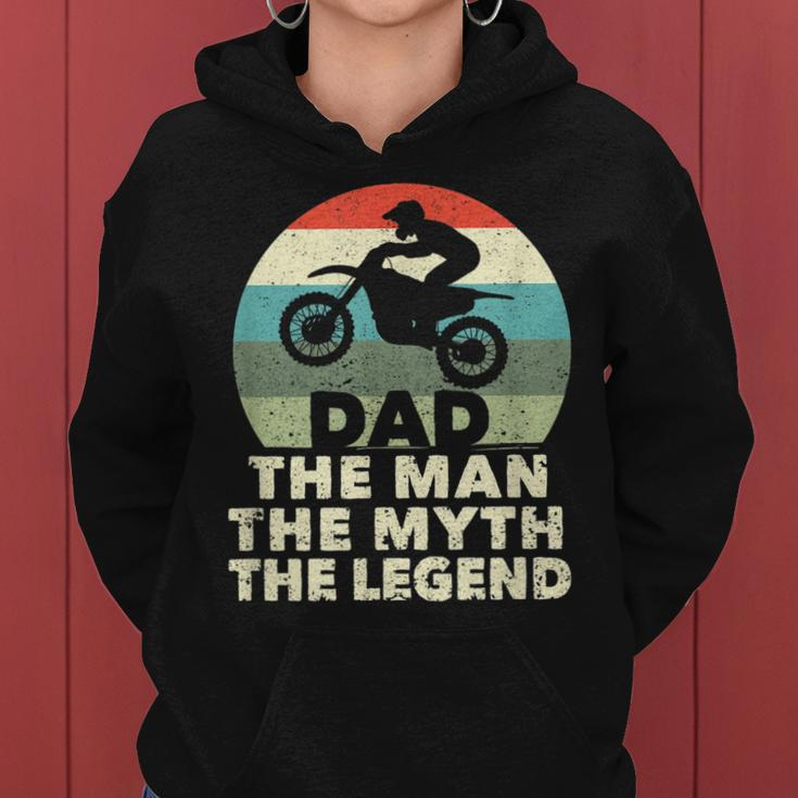 Herren Motocross MX Rider Dad Hoodie - Mann, Mythos, Legende