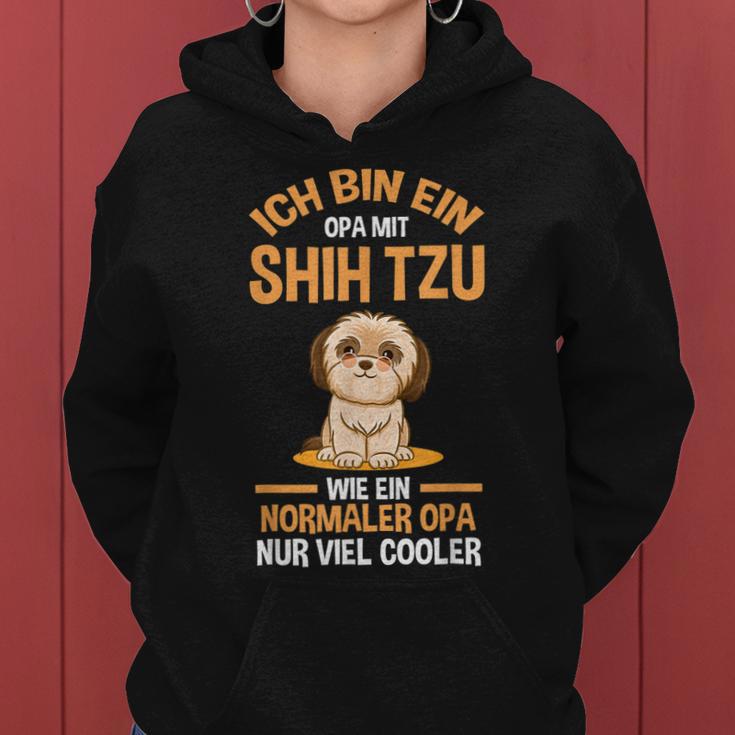 Herren Opa Großvater Shih Tzu Frauen Hoodie