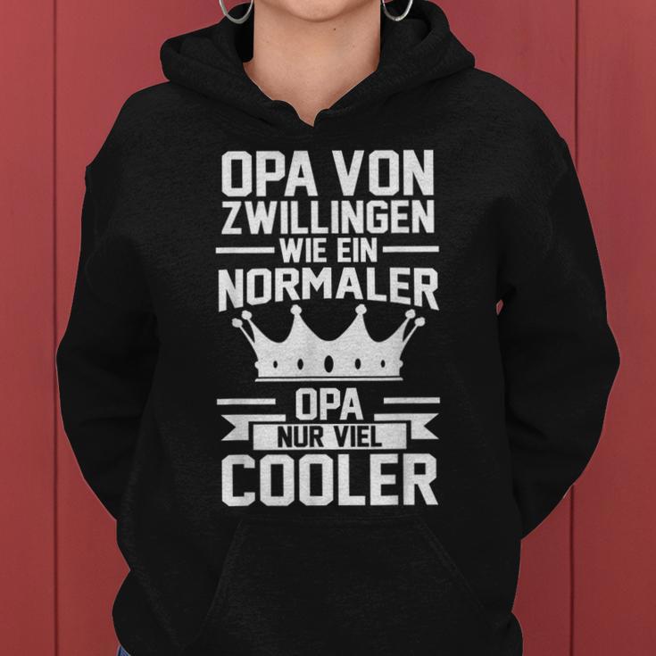 Herren Opa Zwillinge Großvater Frauen Hoodie