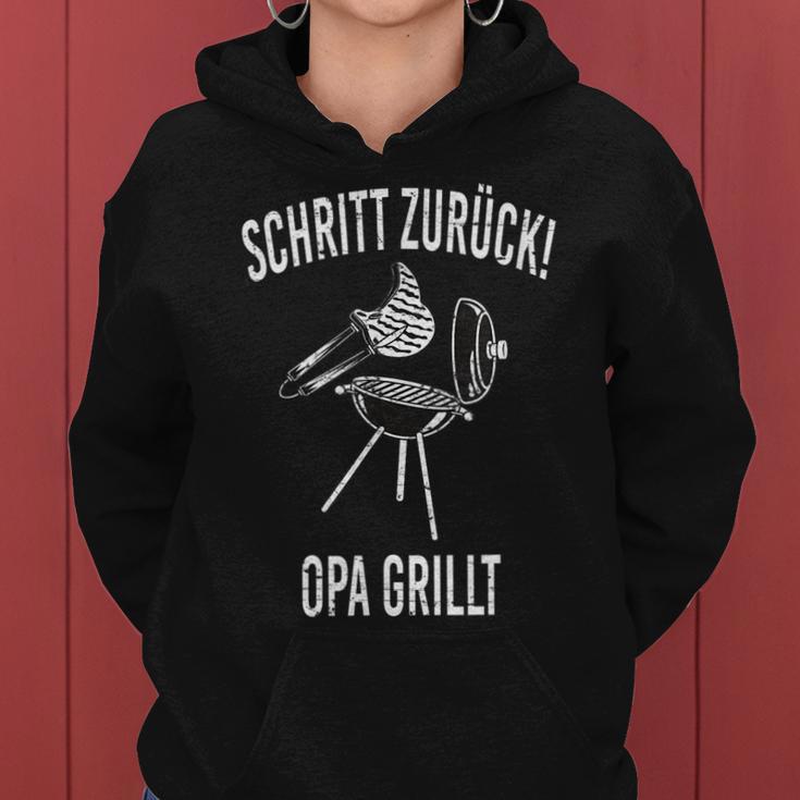 Herren Schritt Zurück Opa Grillt Frauen Hoodie