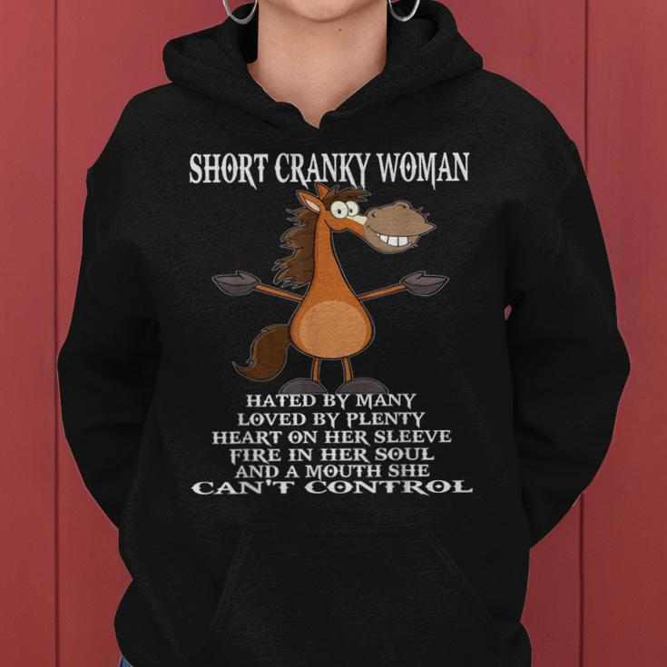 Horse Short Cranky Woman Hated By Many Women Hoodie
