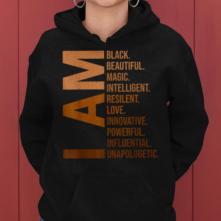I Am Black Woman Black History Month Educated Black Girl V14 Women Hoodie