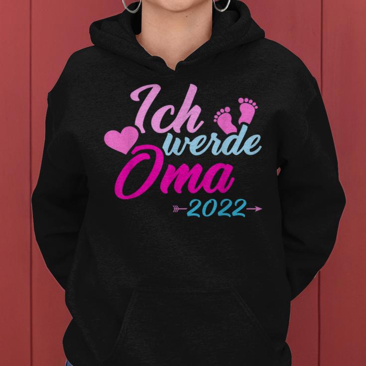 Ich Werde Oma 2022 Schwangerschaft Verkünden Frauen Hoodie