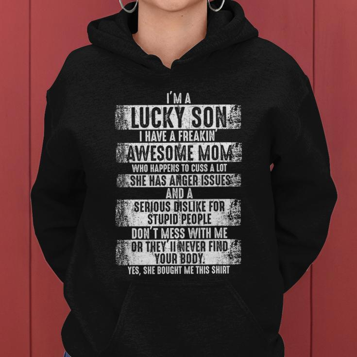 Im A Lucky Son Because I Have A Freaking Awesome Mom Shirt Tshirt Women Hoodie