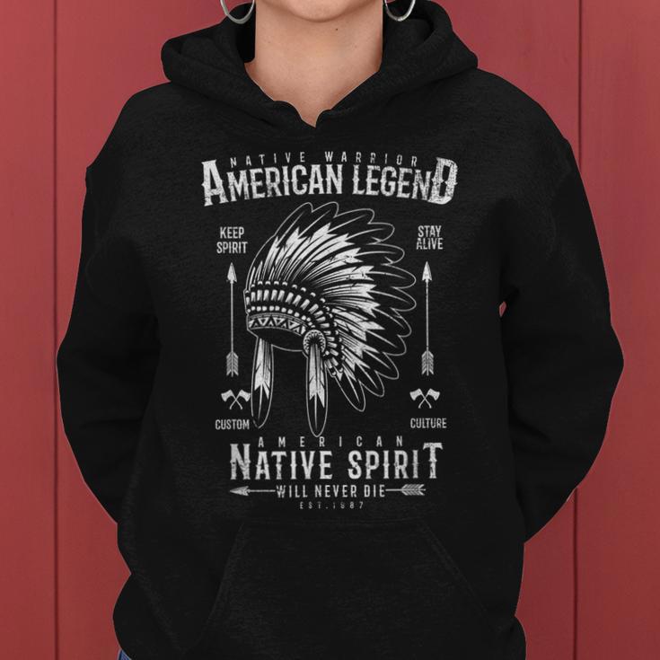 Indianer Krieger Amerikanische Legende Indianer Frauen Hoodie