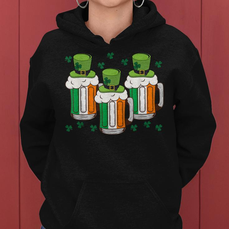 Irish Beer Ireland Flag St Patricks Day Men Women Leprechaun Women Hoodie
