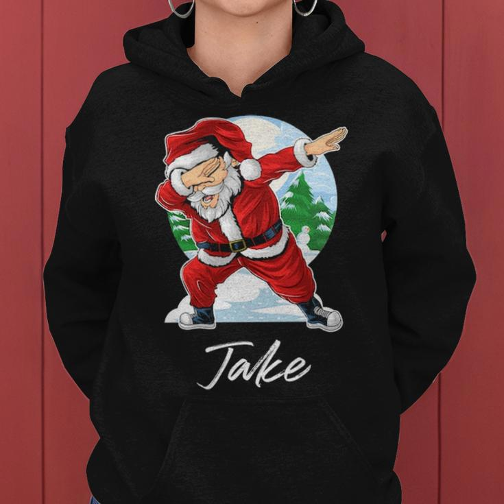 Jake Name Gift Santa Jake Women Hoodie