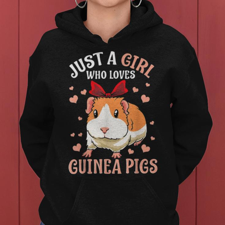 Just A Girl Who Loves Guinea Pigs Lover Mom Girls Cavy Gift Women Hoodie