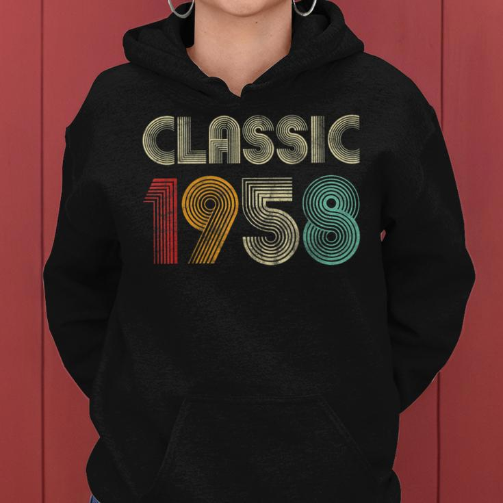 Klassisch 1958 Vintage 65 Geburtstag Geschenk Classic Frauen Hoodie