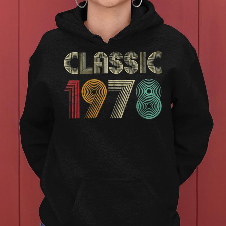 Klassisch 1978 Vintage 45 Geburtstag Geschenk Classic Frauen Hoodie