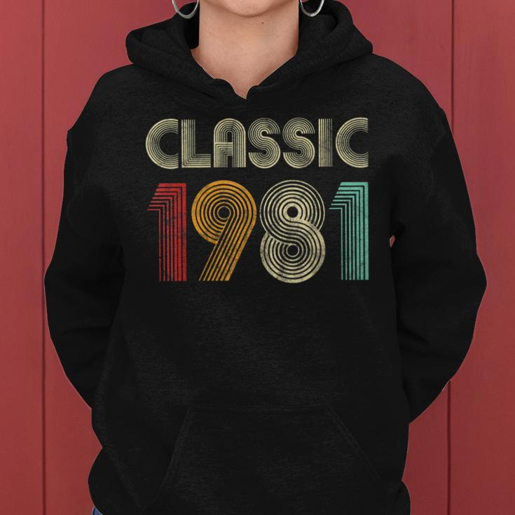 Klassisch 1981 Vintage 42 Geburtstag Geschenk Classic Frauen Hoodie