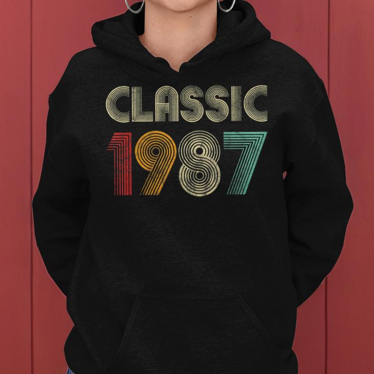 Klassisch 1987 Vintage 36 Geburtstag Geschenk Classic Frauen Hoodie