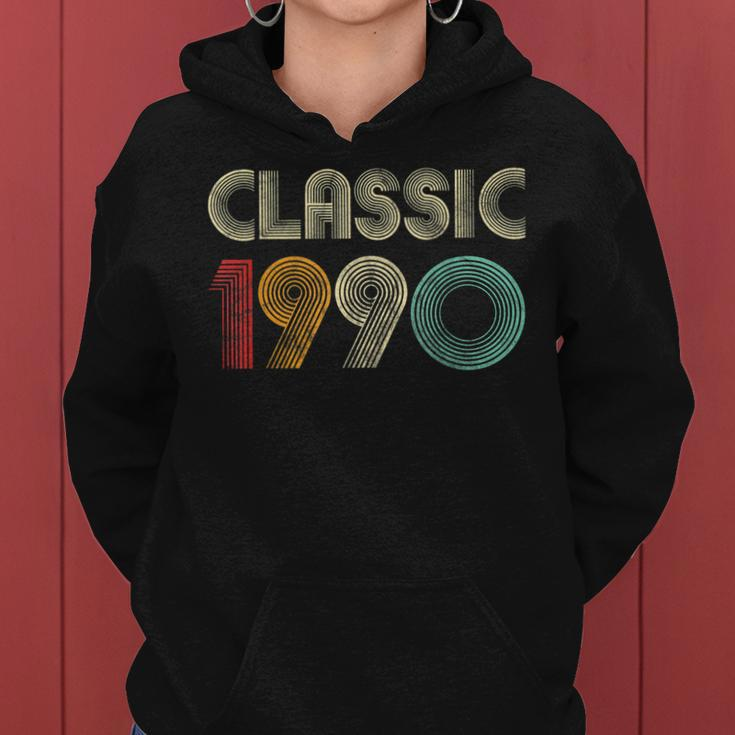 Klassisch 1990 Vintage 33 Geburtstag Geschenk Classic Frauen Hoodie