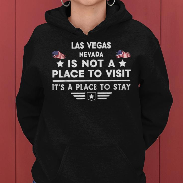 Las Vegas Nevada Ort Zum Besuchen Bleiben Usa City Frauen Hoodie