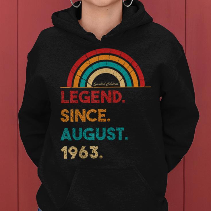 Legend Since August 1963 59 Geburtstag Geschenk Born In 1963 Frauen Hoodie