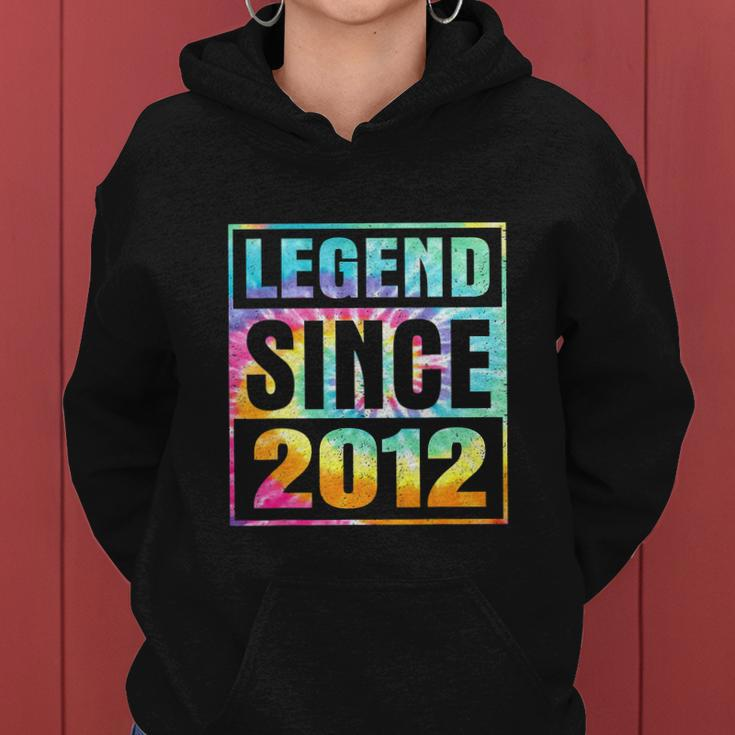 Legend Since 2012 10 Years Old 10Th Birthday Tie Dye Women Hoodie