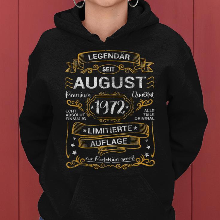 Legendär Seit August 1972 50 Geburtstag 50 Jahre Retro Frauen Hoodie