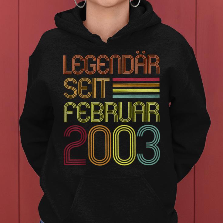 Legendär Seit Februar 2003 Geschenk 20 Geburtstag Frauen Hoodie