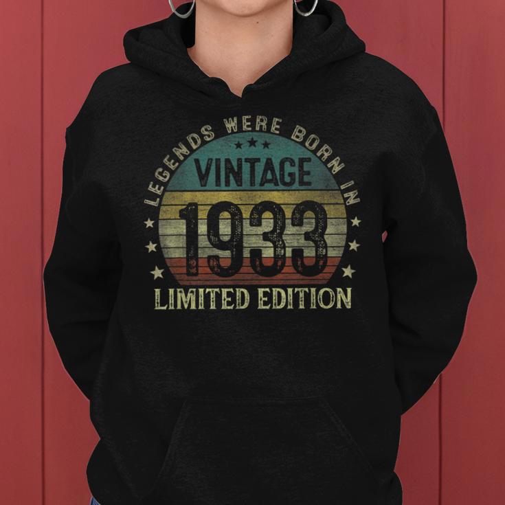 Legenden 1933 Geburt Hoodie, 90. Geburtstag Mann Design