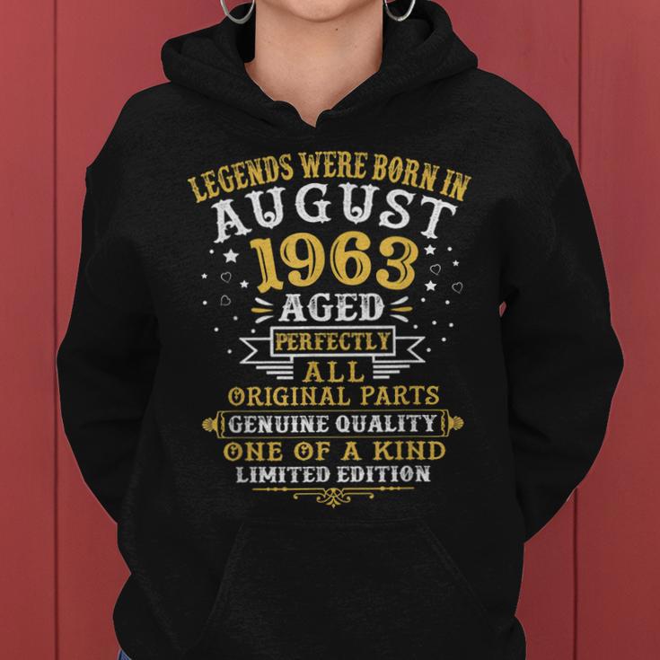 Legenden August 1963 Geboren - 59. Geburtstag Hoodie für Jubilare