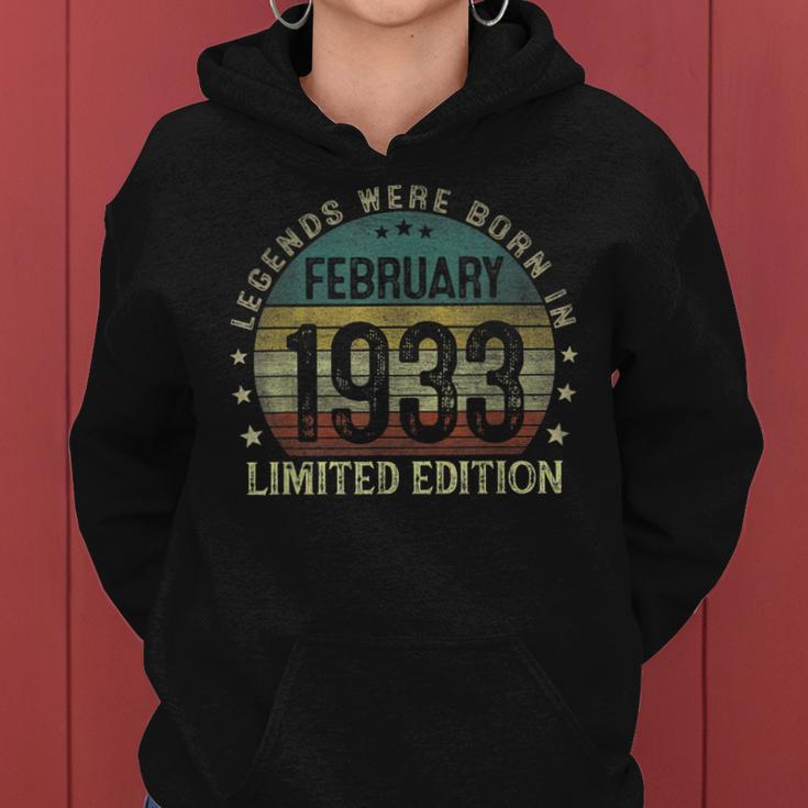 Legenden Feb 1933 Geburtstag Hoodie, 90 Jahre Retro Hoodie