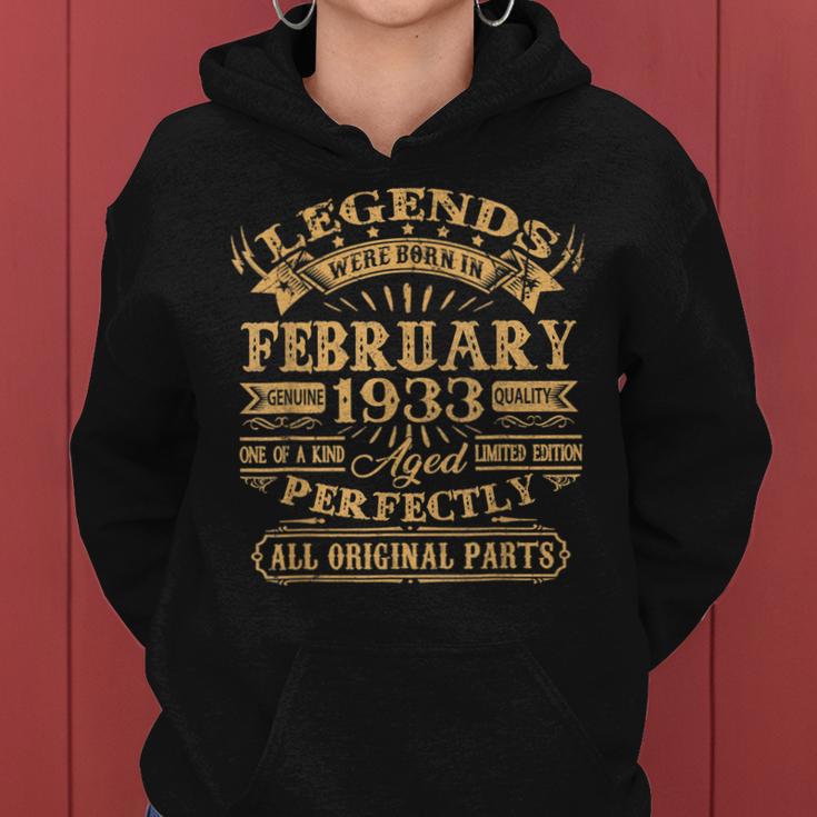 Legenden Februar 1933 - 90. Geburtstag Mann Hoodie, Retro Design