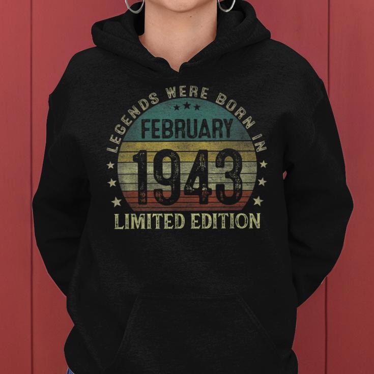 Legenden Februar 1943 V6 Hoodie, 80. Geburtstag Geschenk für Männer