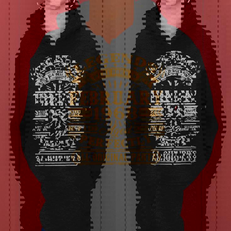 Legenden Februar 1968 - 55. Geburtstag Mann Hoodie, Jahrgang 1968