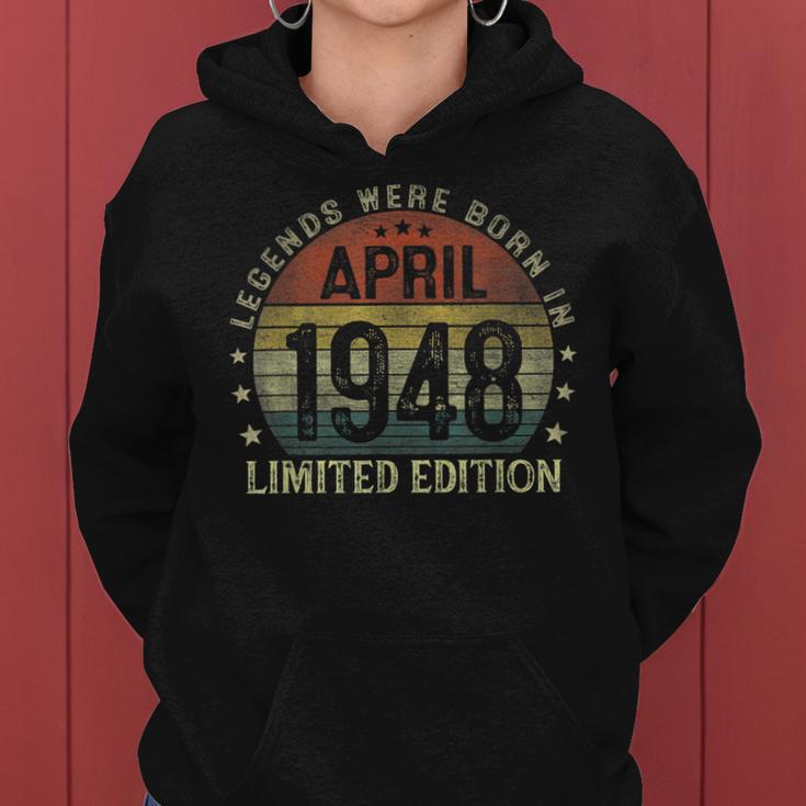 Legenden Wurden Im April 1948 Geschenk 75 Geburtstag Mann V8 Frauen Hoodie