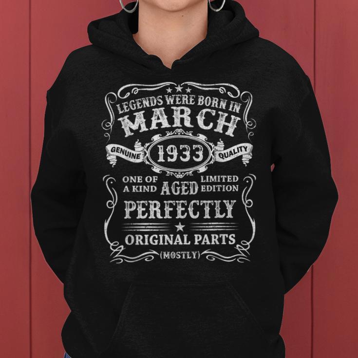 Legenden Wurden Im März 1933 Geschenk 90 Geburtstag Mann V8 Frauen Hoodie