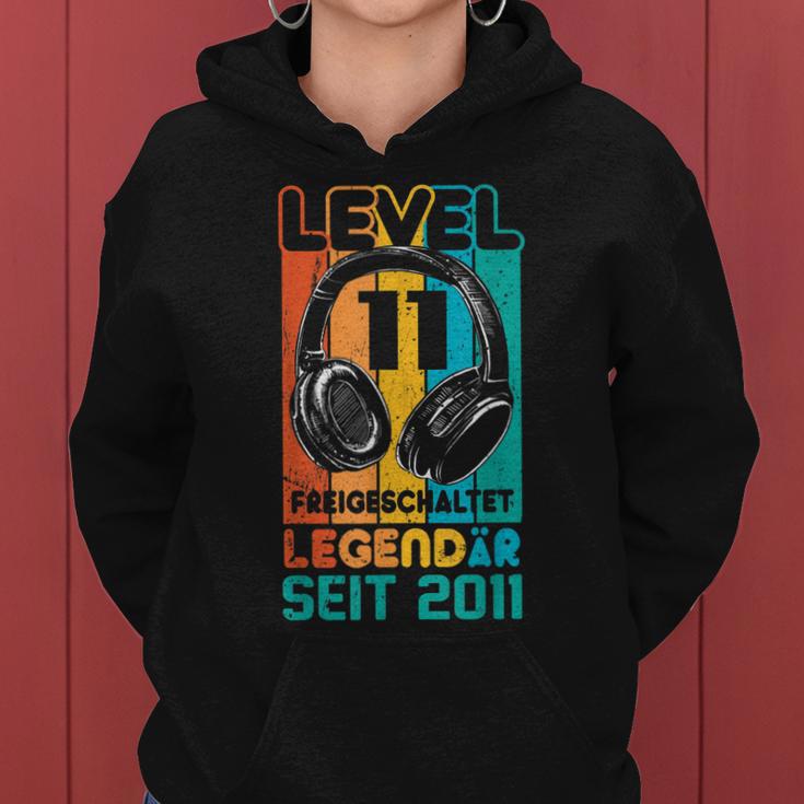 Level 11 Jahre Geburtstags Junge Gamer 2011 Geburtstag V2 Frauen Hoodie