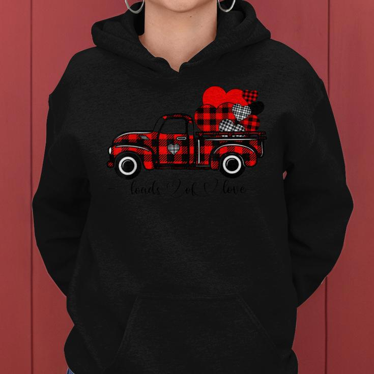 Loads Of Love Truck Love Valentines Day Matching Couple Women Hoodie