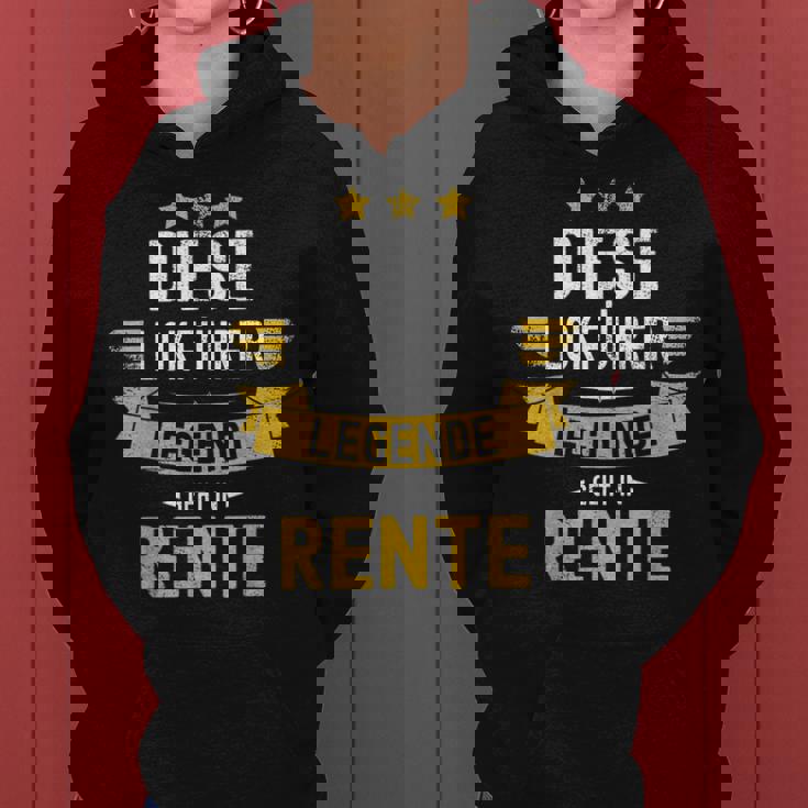 Lokführer Rentner Hoodie - Eisenbahn Legende in Rente