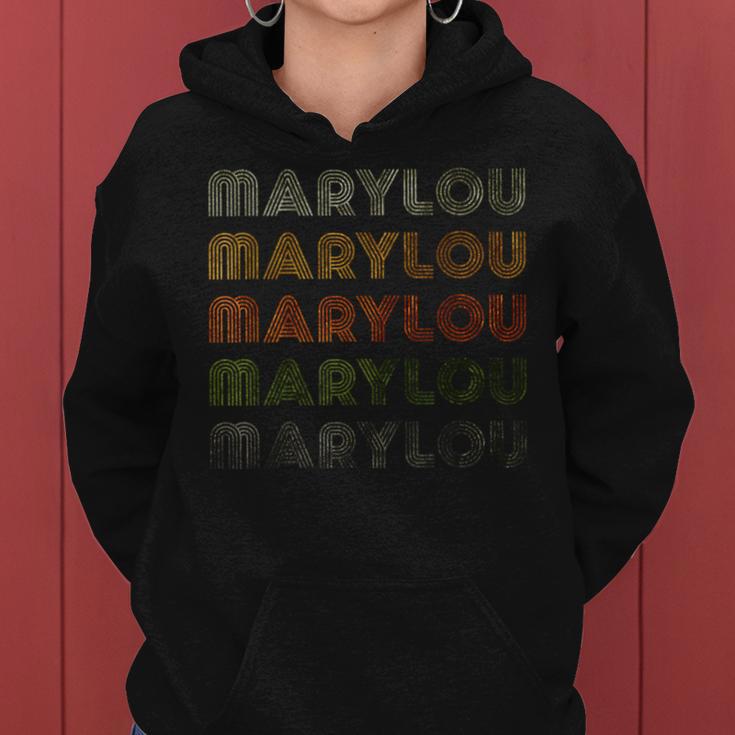 Love Heart Marylou GrungeVintage-Stil Schwarz Marylou Frauen Hoodie