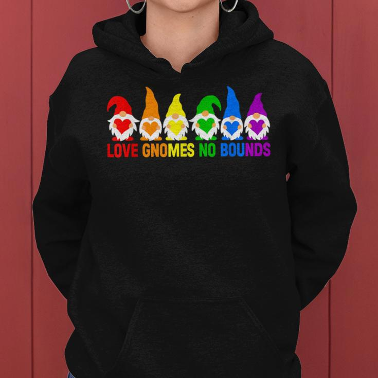 Love Lgbt Rainbow Gnomes Lgbtq Couple Squad Gay Lesbian Women Hoodie