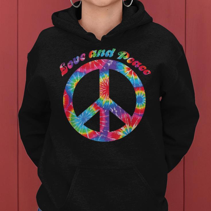 Love Peace 60Er 70Er Jahre Hippie Frieden Kostüm Tie Dye Frauen Hoodie